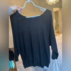 Splendid Black Sweater with Sleeve Detailing